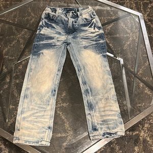 Boys Size 7 jeans Acid wash rinse GS115